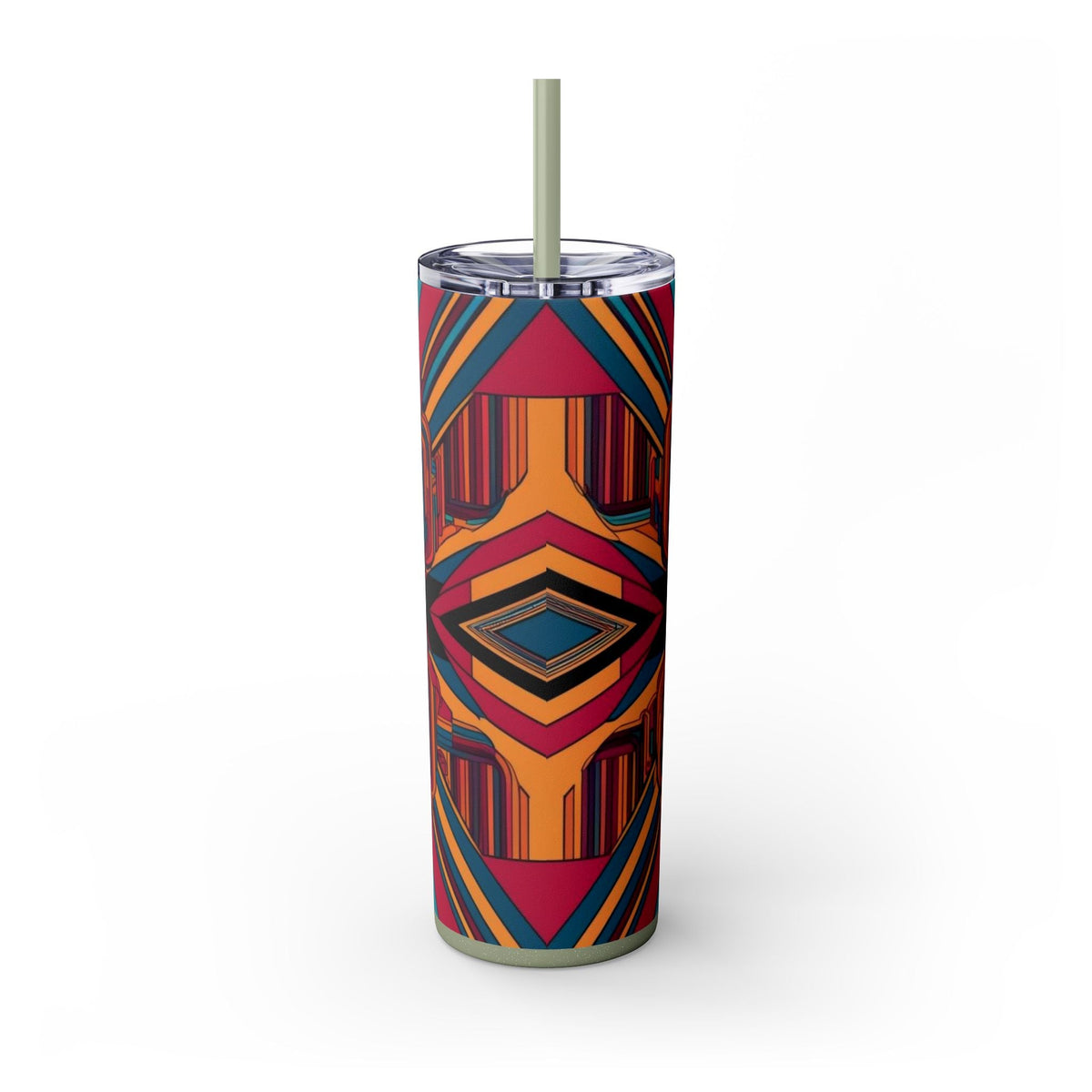 Skinny Tumbler with Straw – 20 oz Stainless Steel Cup