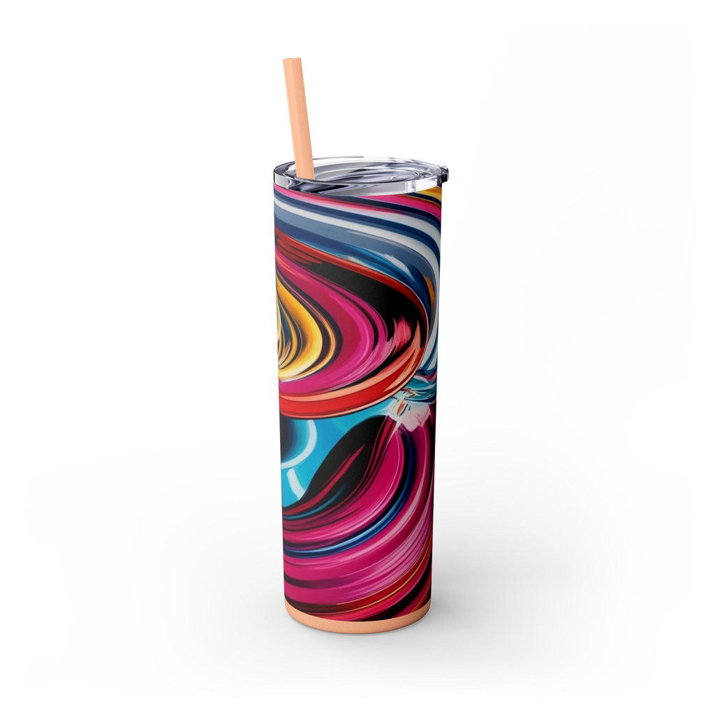 Skinny Tumbler with Straw – 20 oz Stainless Steel Cup