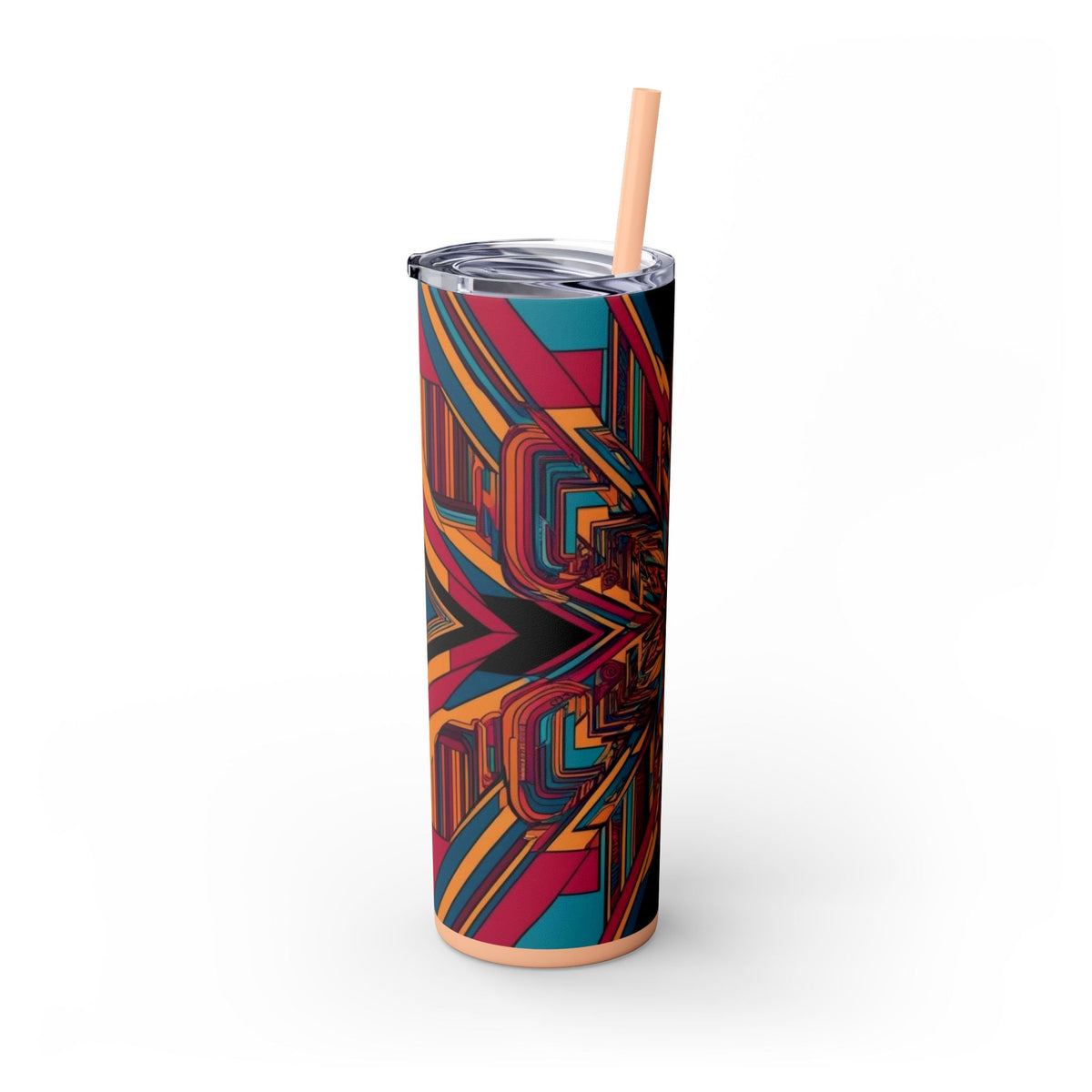 Skinny Tumbler with Straw – 20 oz Stainless Steel Cup