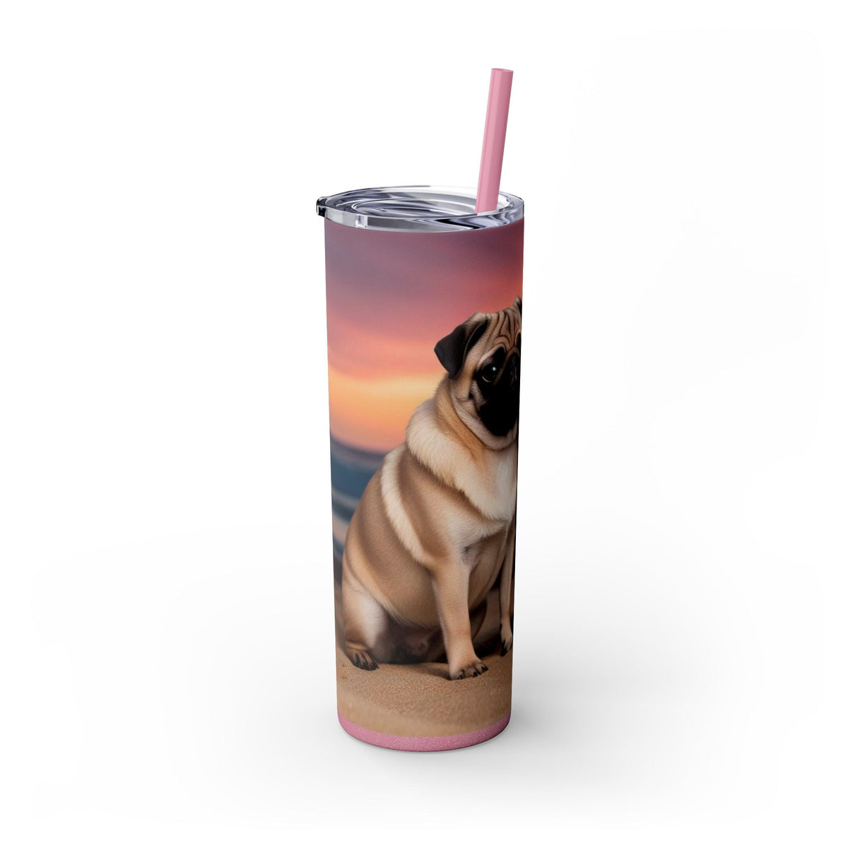 Skinny Tumbler with Straw – 20 oz Stainless Steel Cup