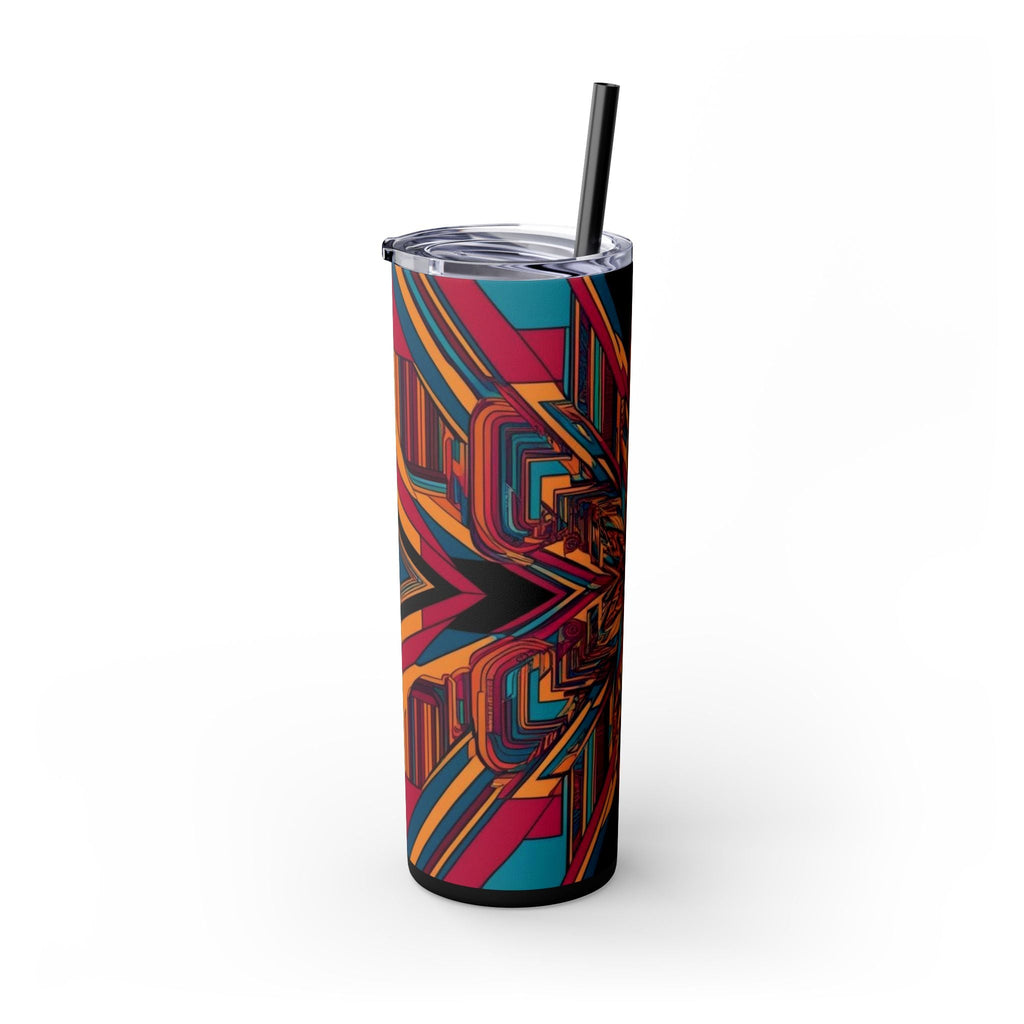 Skinny Tumbler with Straw – 20 oz Stainless Steel Cup