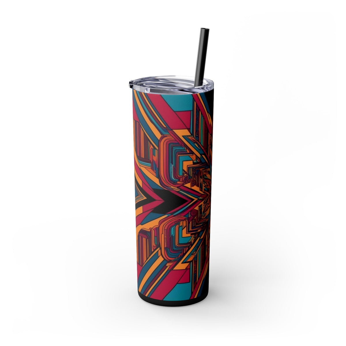 Skinny Tumbler with Straw – 20 oz Stainless Steel Cup