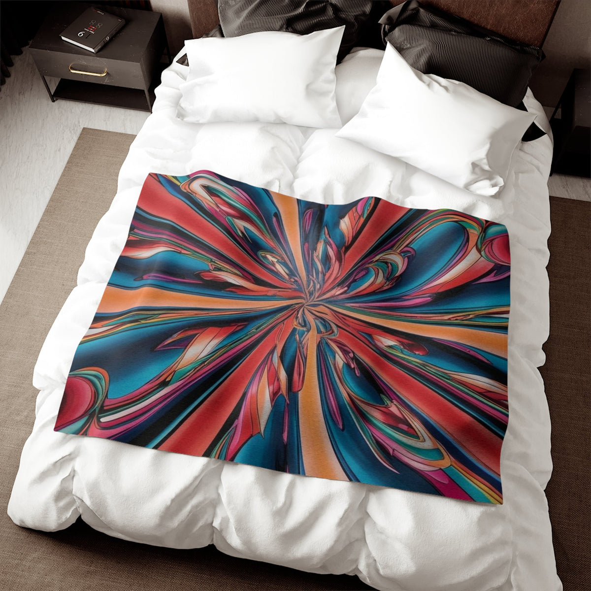 Sweatshirt Blanket – Plush Fleece Throw, 2 Size Options