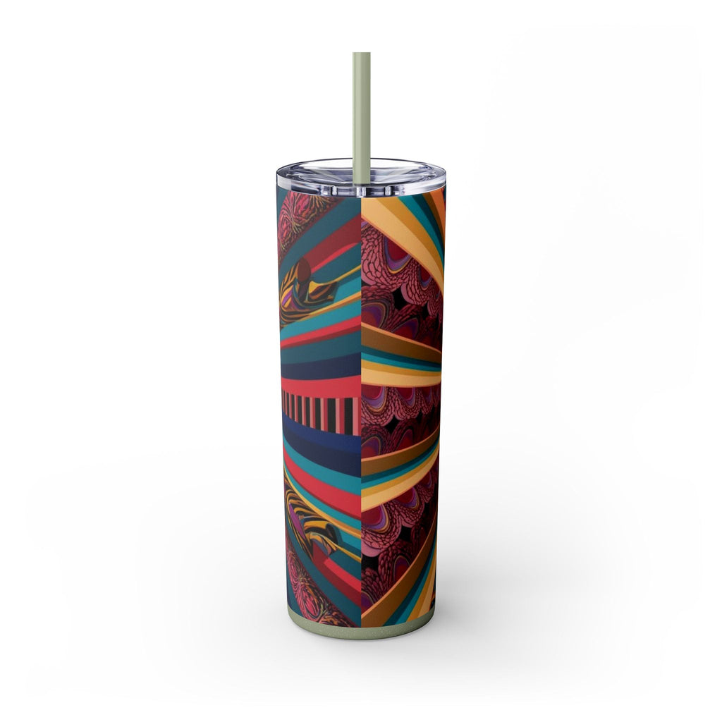 Skinny Tumbler with Straw – 20 oz Stainless Steel Cup