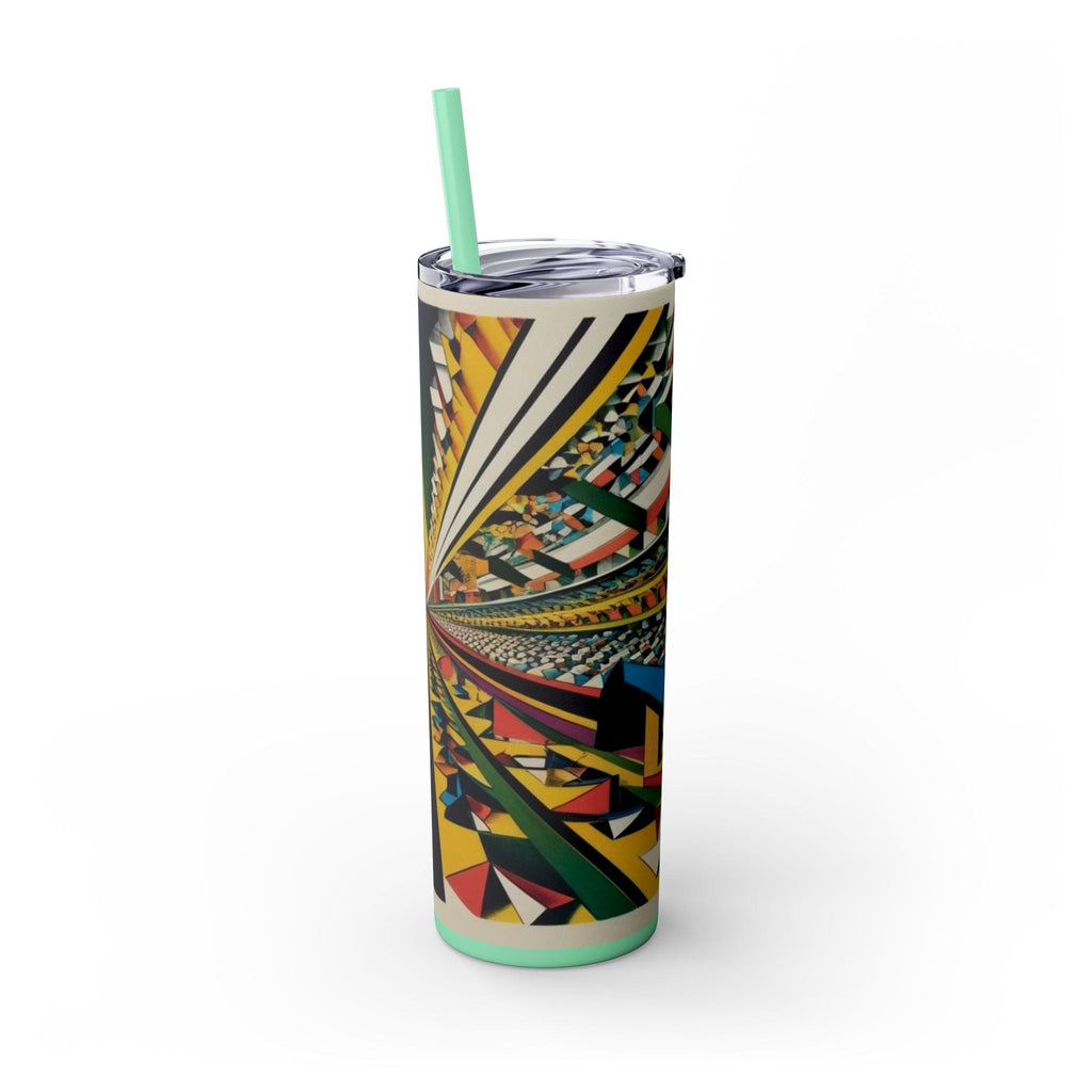 Skinny Tumbler with Straw – 20 oz Stainless Steel Cup