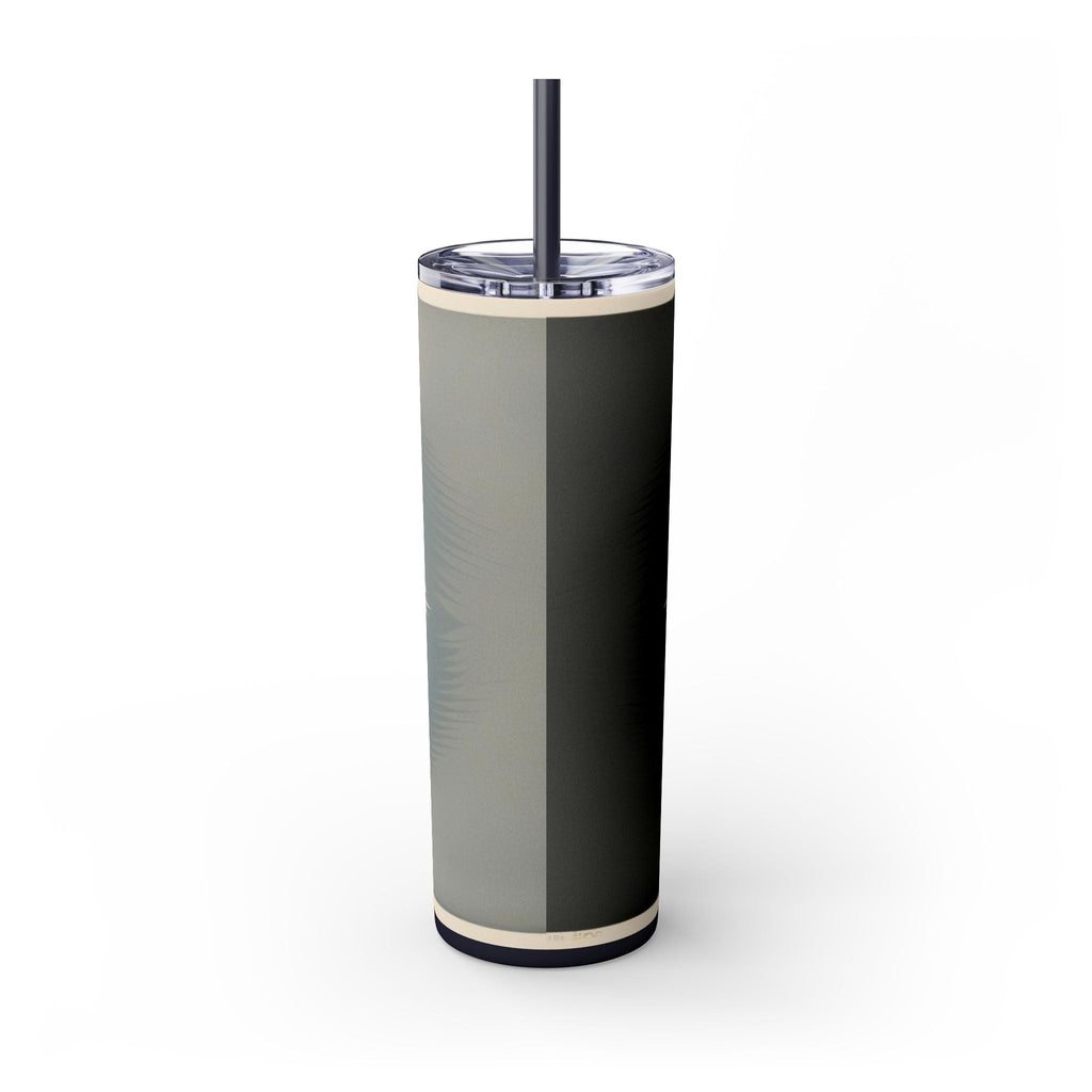 Skinny Tumbler with Straw – 20 oz Stainless Steel Cup