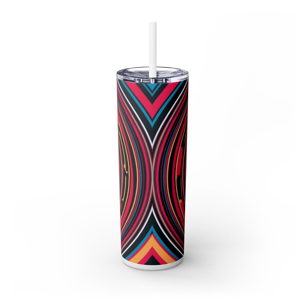 Skinny Tumbler with Straw – 20 oz Stainless Steel Cup