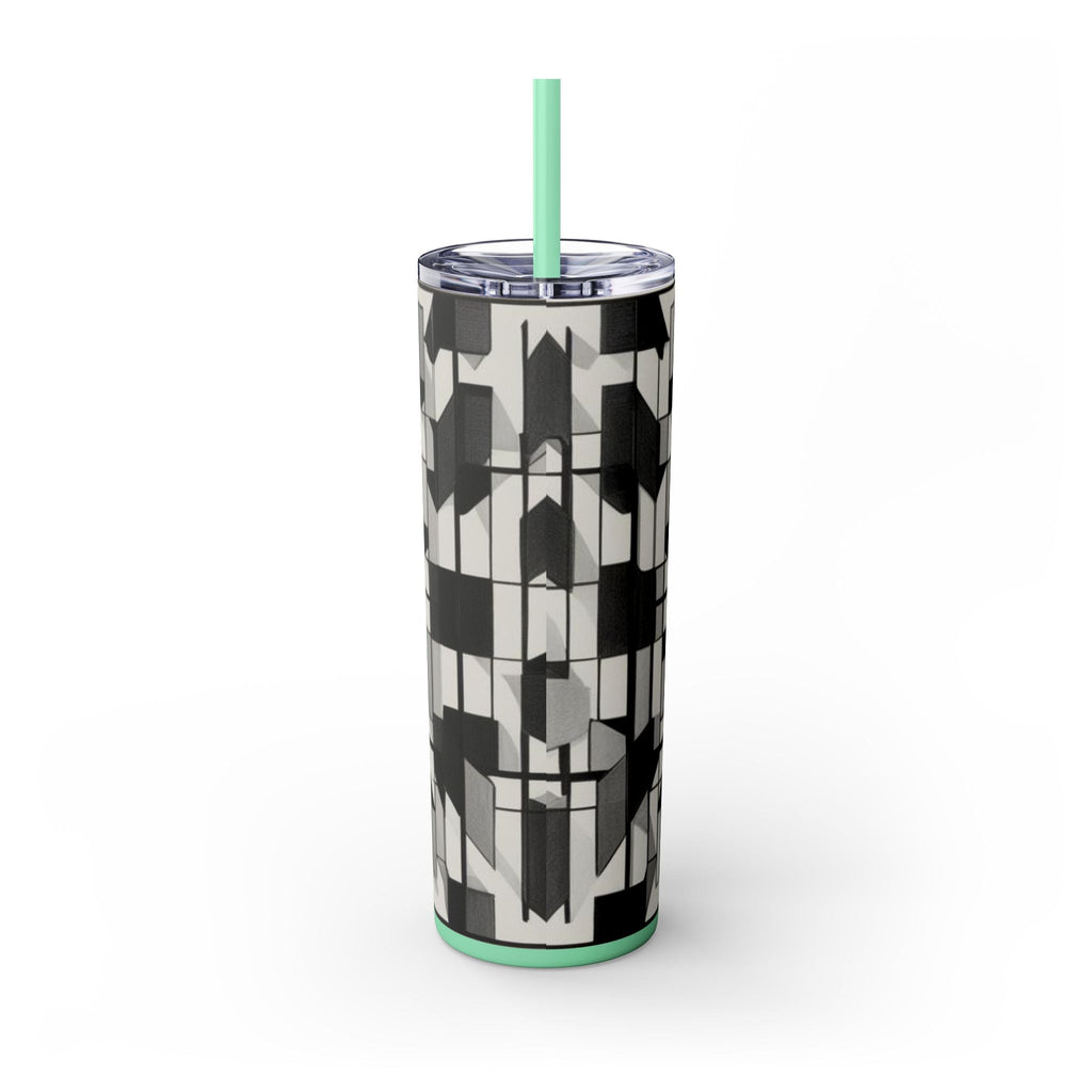 Skinny Tumbler with Straw – 20 oz Stainless Steel Cup