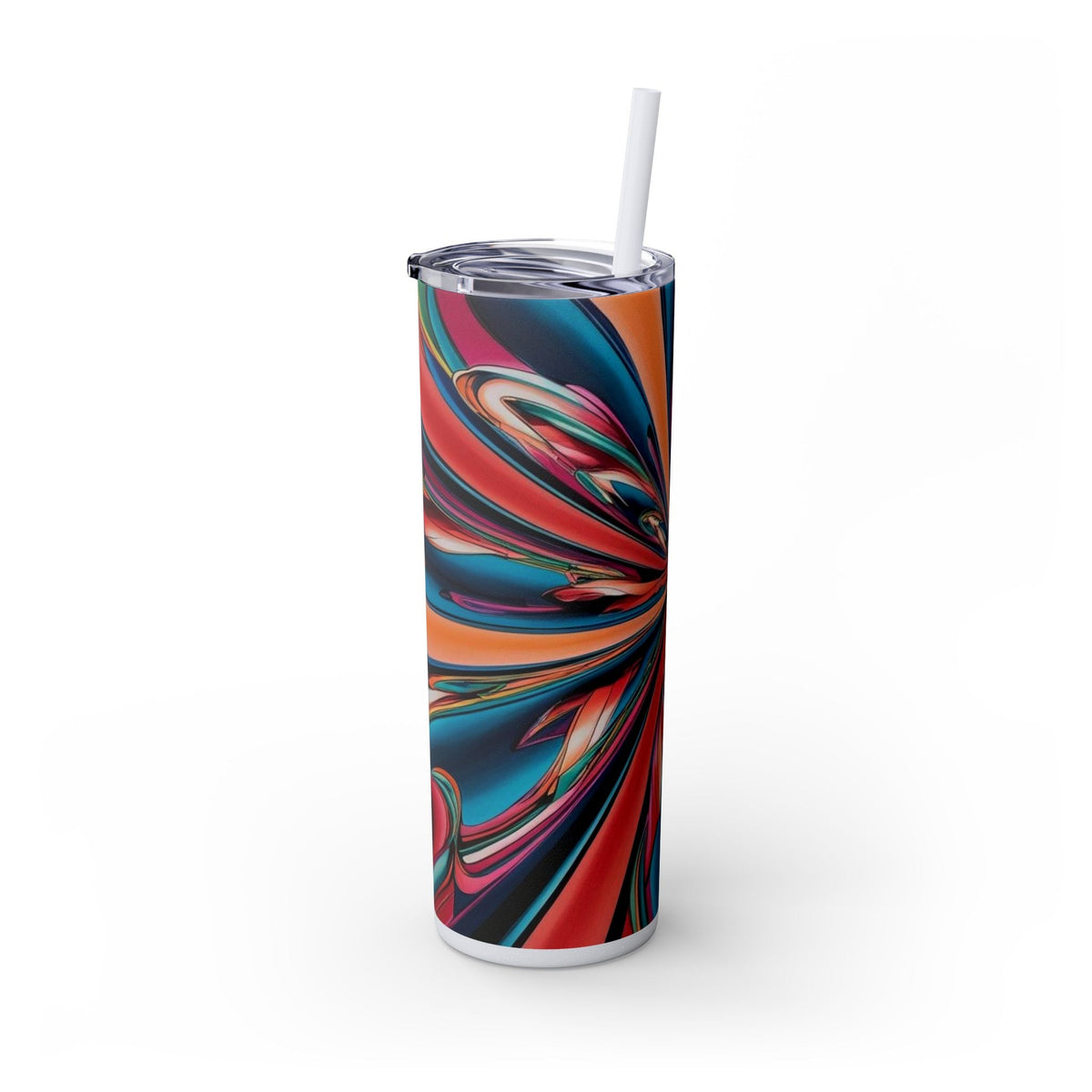 Skinny Tumbler with Straw – 20 oz Stainless Steel Cup