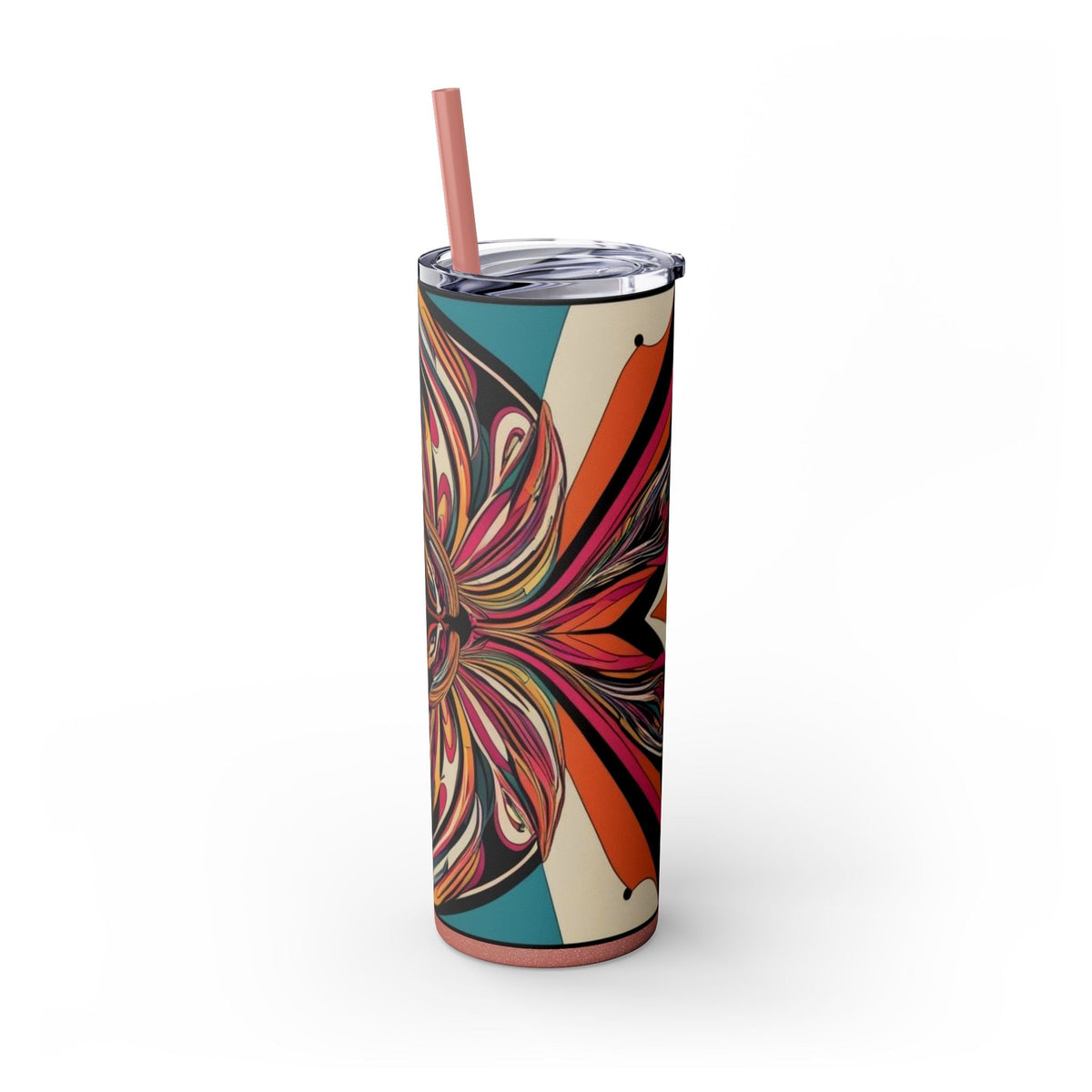 Skinny Tumbler with Straw – 20 oz Stainless Steel Cup