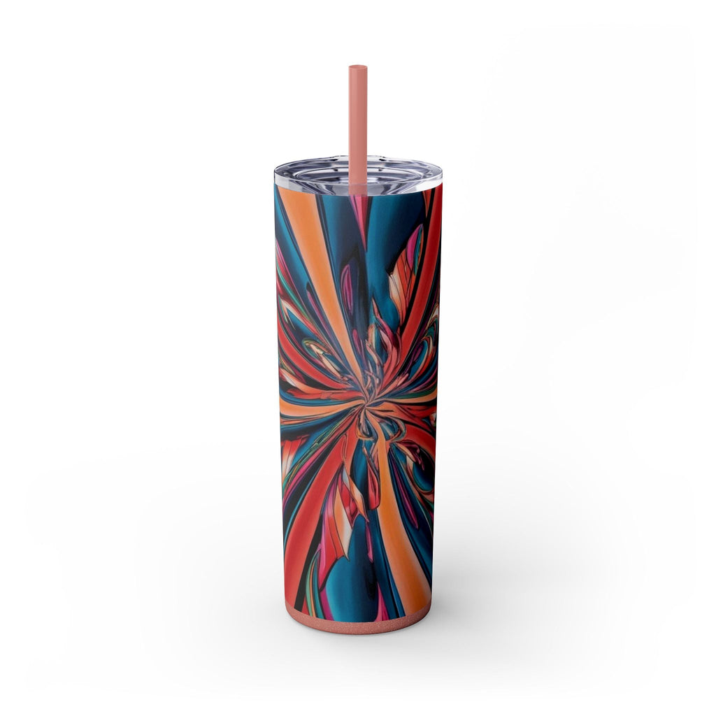 Skinny Tumbler with Straw – 20 oz Stainless Steel Cup