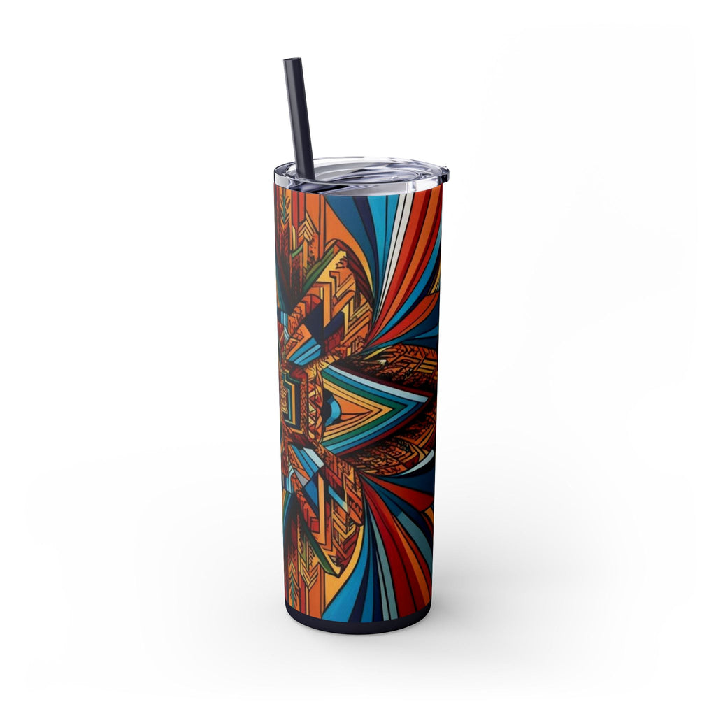 Skinny Tumbler with Straw – 20 oz Stainless Steel Cup
