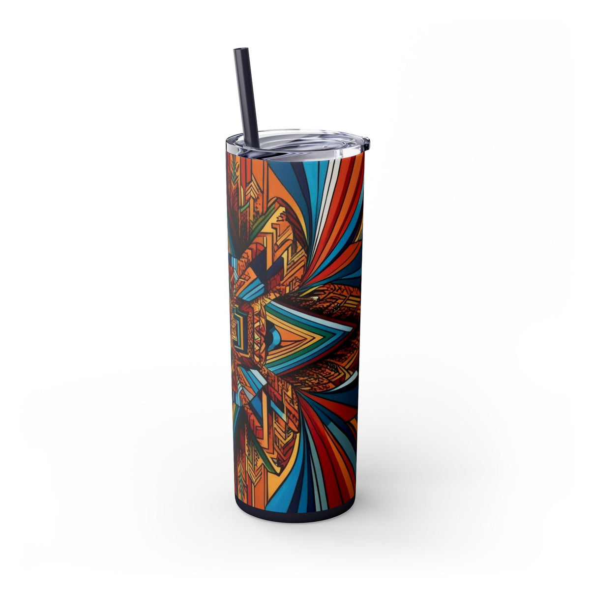 Skinny Tumbler with Straw – 20 oz Stainless Steel Cup
