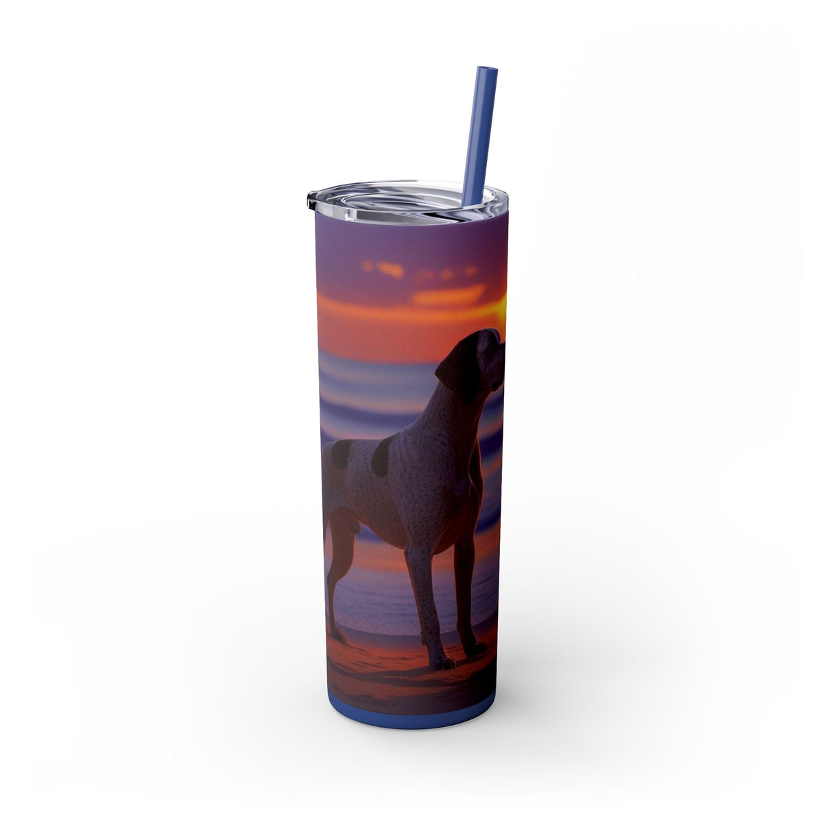Skinny Tumbler with Straw – 20 oz Stainless Steel Cup