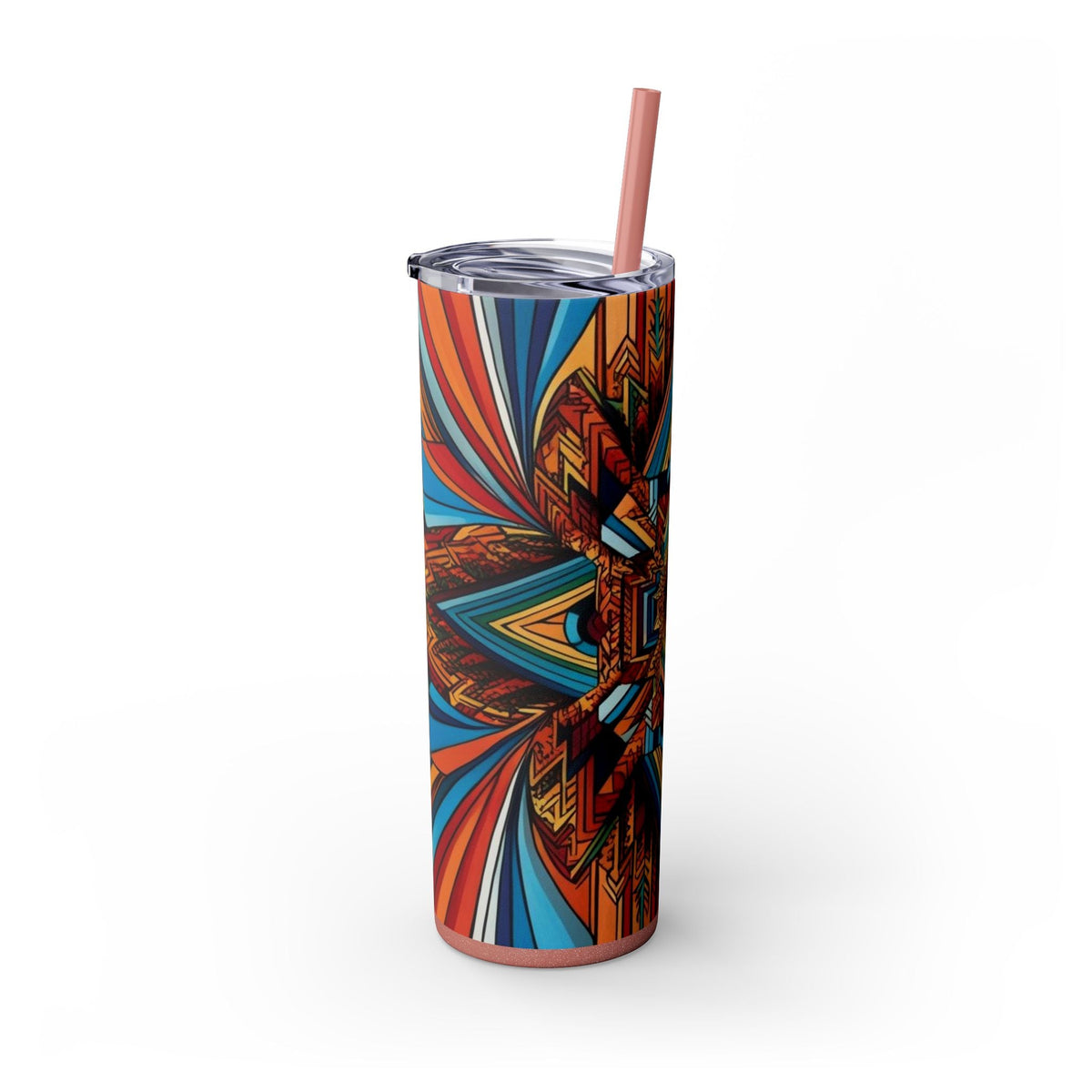 Skinny Tumbler with Straw – 20 oz Stainless Steel Cup