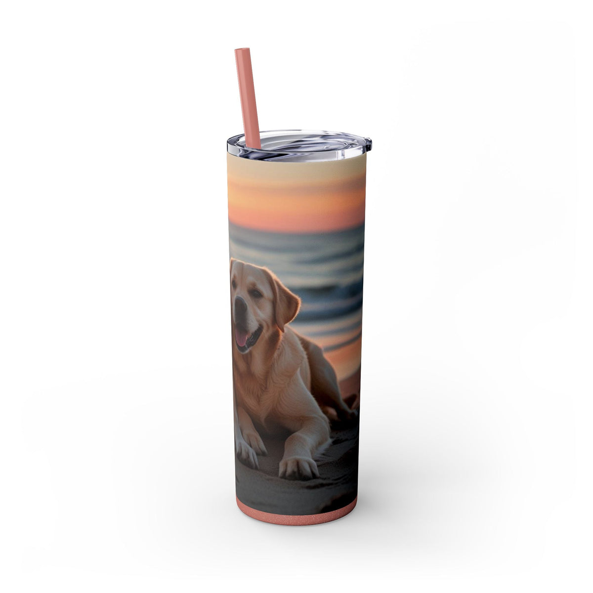 Skinny Tumbler with Straw – 20 oz Stainless Steel Cup