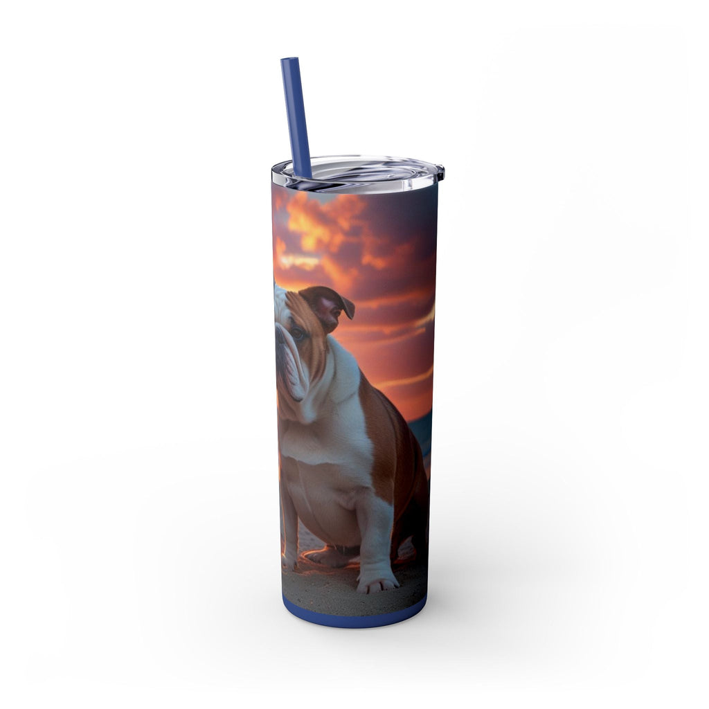 Skinny Tumbler with Straw – 20 oz Stainless Steel Cup