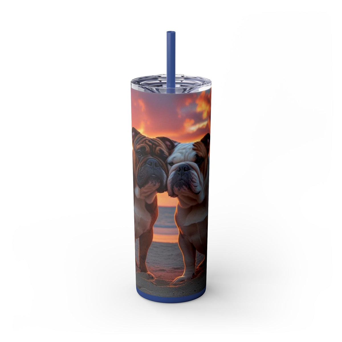 Skinny Tumbler with Straw – 20 oz Stainless Steel Cup