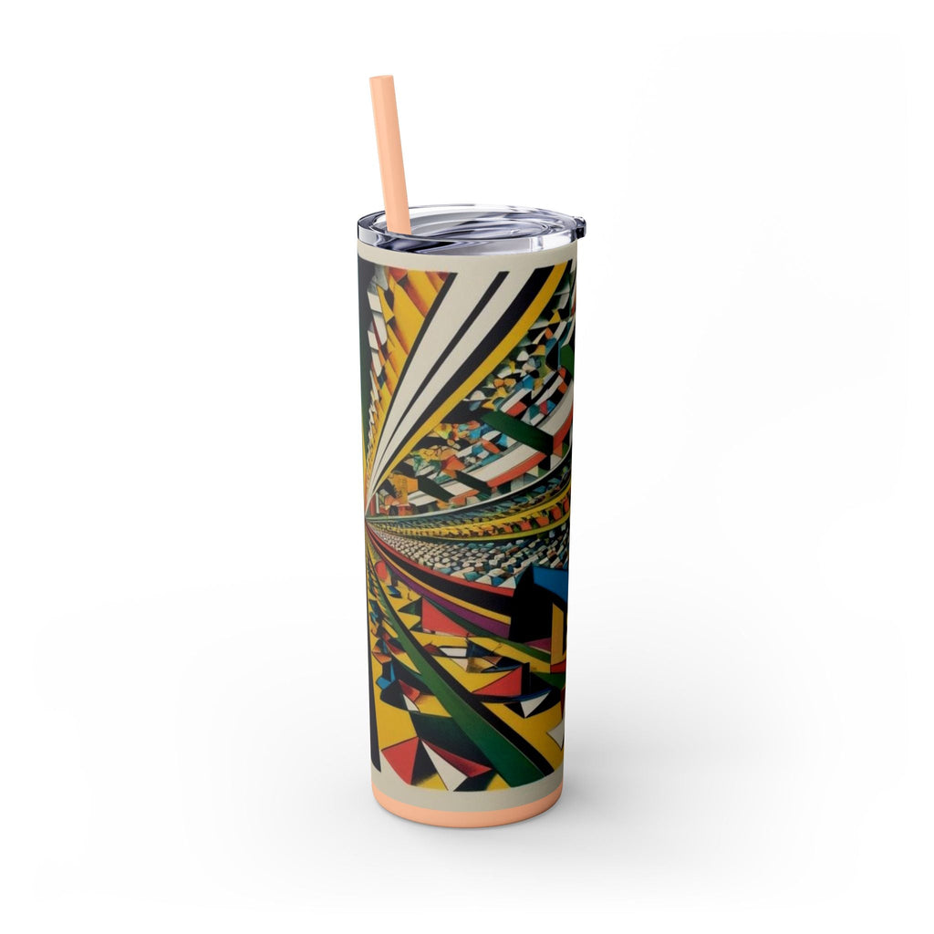 Skinny Tumbler with Straw – 20 oz Stainless Steel Cup
