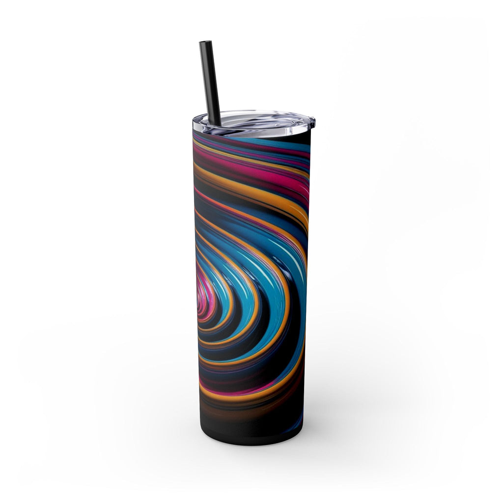 Skinny Tumbler with Straw – 20 oz Stainless Steel Cup