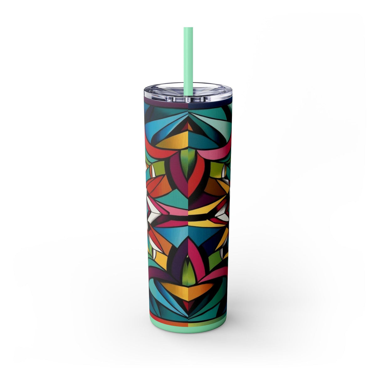 Skinny Tumbler with Straw – 20 oz Stainless Steel Cup
