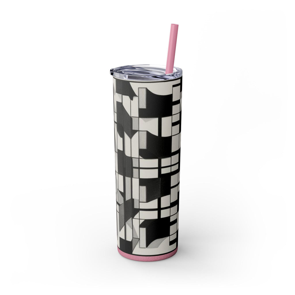 Skinny Tumbler with Straw – 20 oz Stainless Steel Cup