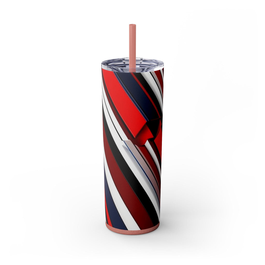 Skinny Tumbler with Straw – 20 oz Stainless Steel Cup