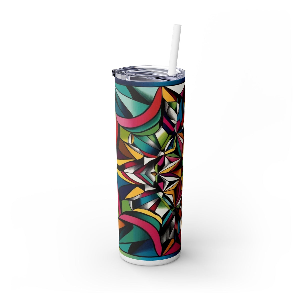 Skinny Tumbler with Straw – 20 oz Stainless Steel Cup