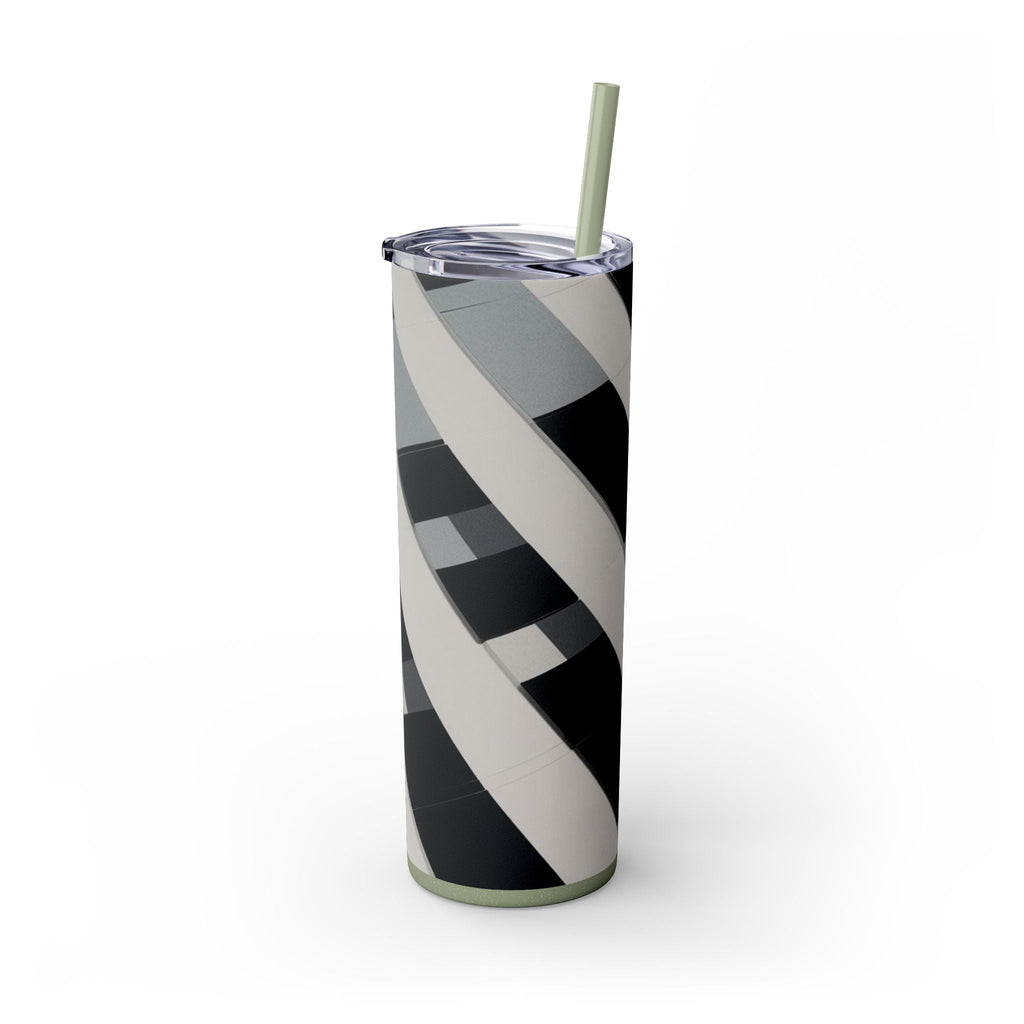 Skinny Tumbler with Straw – 20 oz Stainless Steel Cup