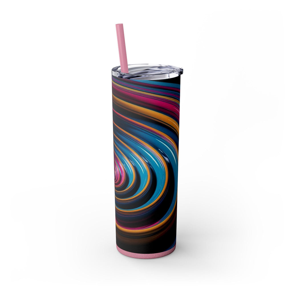 Skinny Tumbler with Straw – 20 oz Stainless Steel Cup