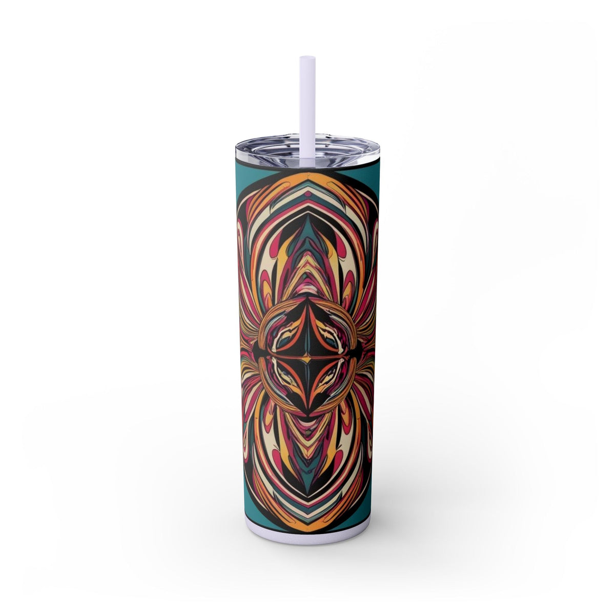 Skinny Tumbler with Straw – 20 oz Stainless Steel Cup