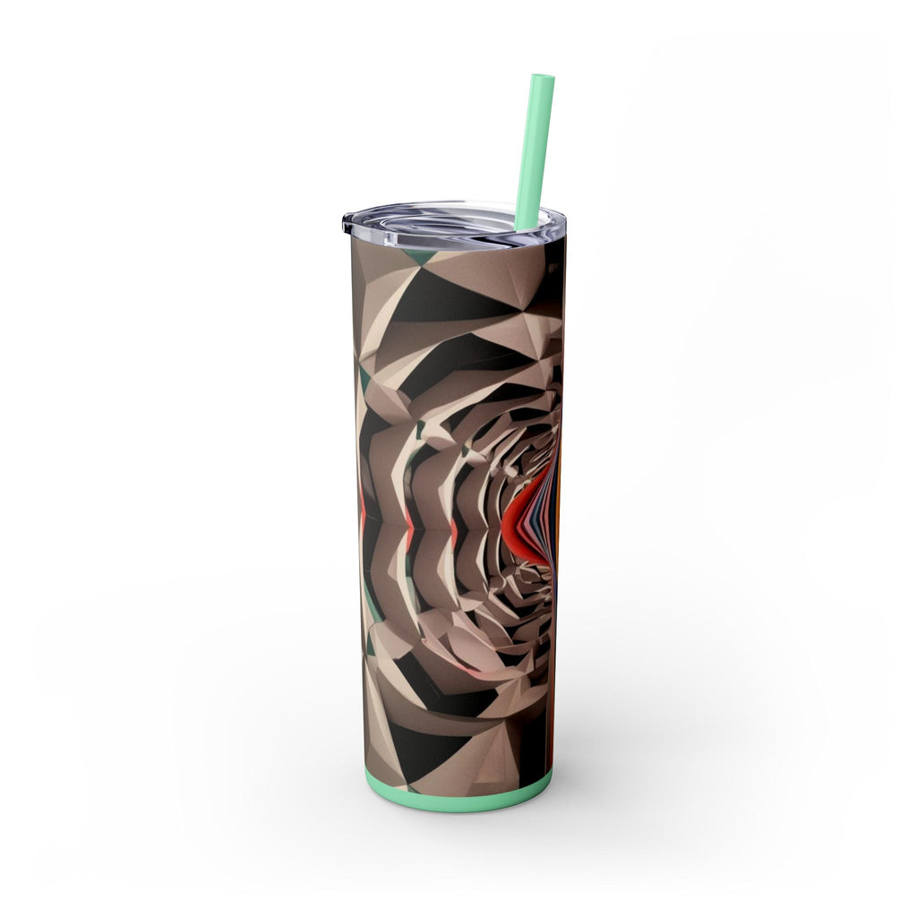 Skinny Tumbler with Straw – 20 oz Stainless Steel Cup