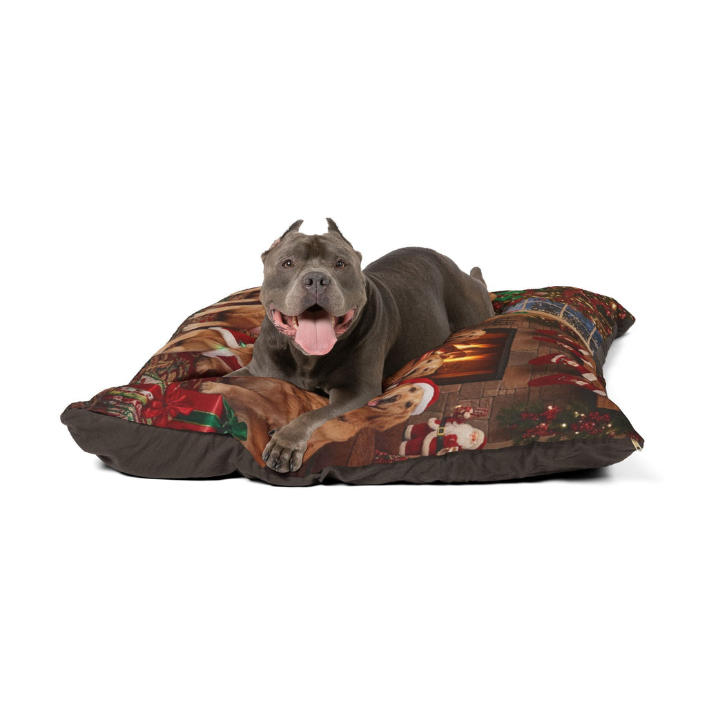 Golden Retrievers Holiday Portrait Pet Bed