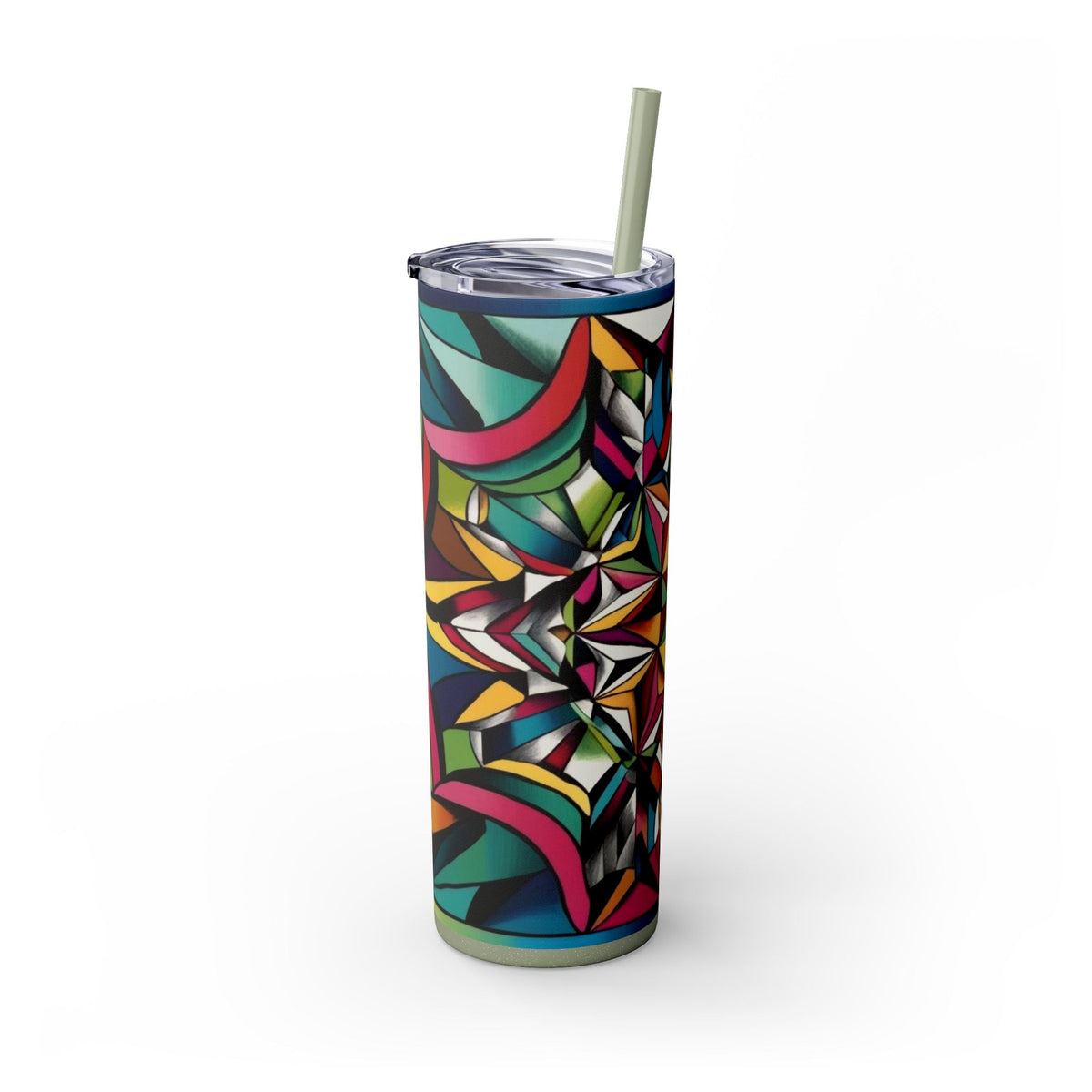 Skinny Tumbler with Straw – 20 oz Stainless Steel Cup