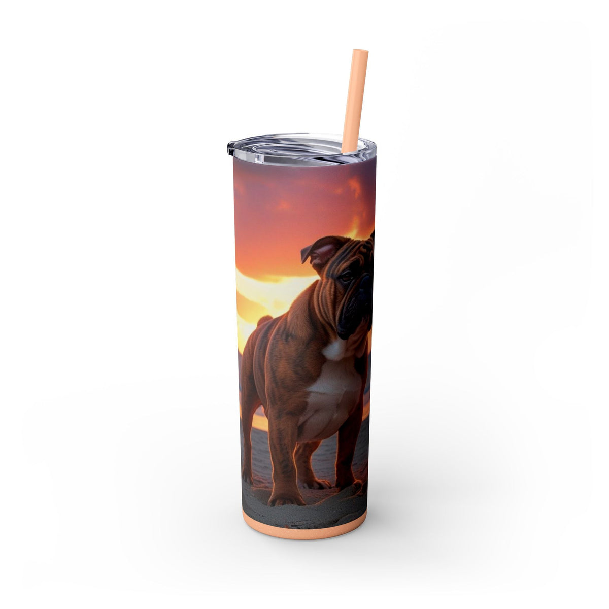 Skinny Tumbler with Straw – 20 oz Stainless Steel Cup