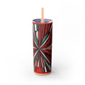 Skinny Tumbler with Straw – 20 oz Stainless Steel Cup