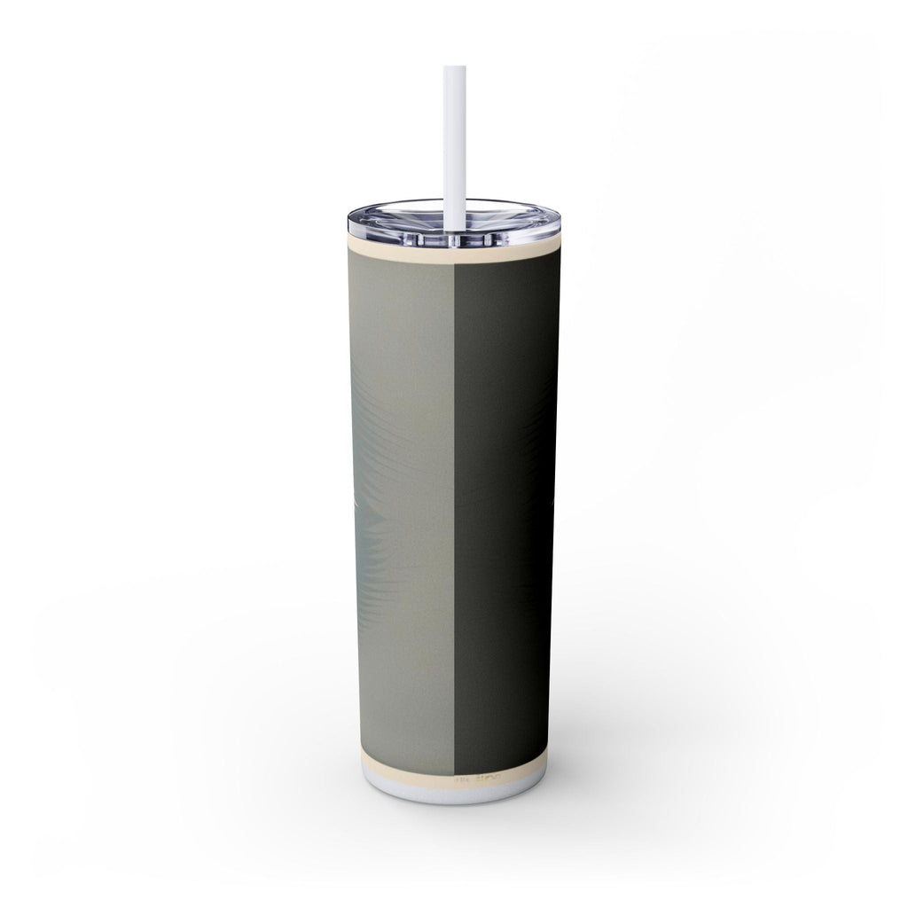 Skinny Tumbler with Straw – 20 oz Stainless Steel Cup