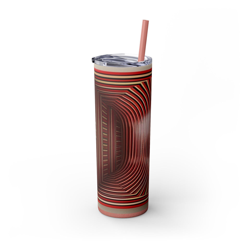 Skinny Tumbler with Straw – 20 oz Stainless Steel Cup