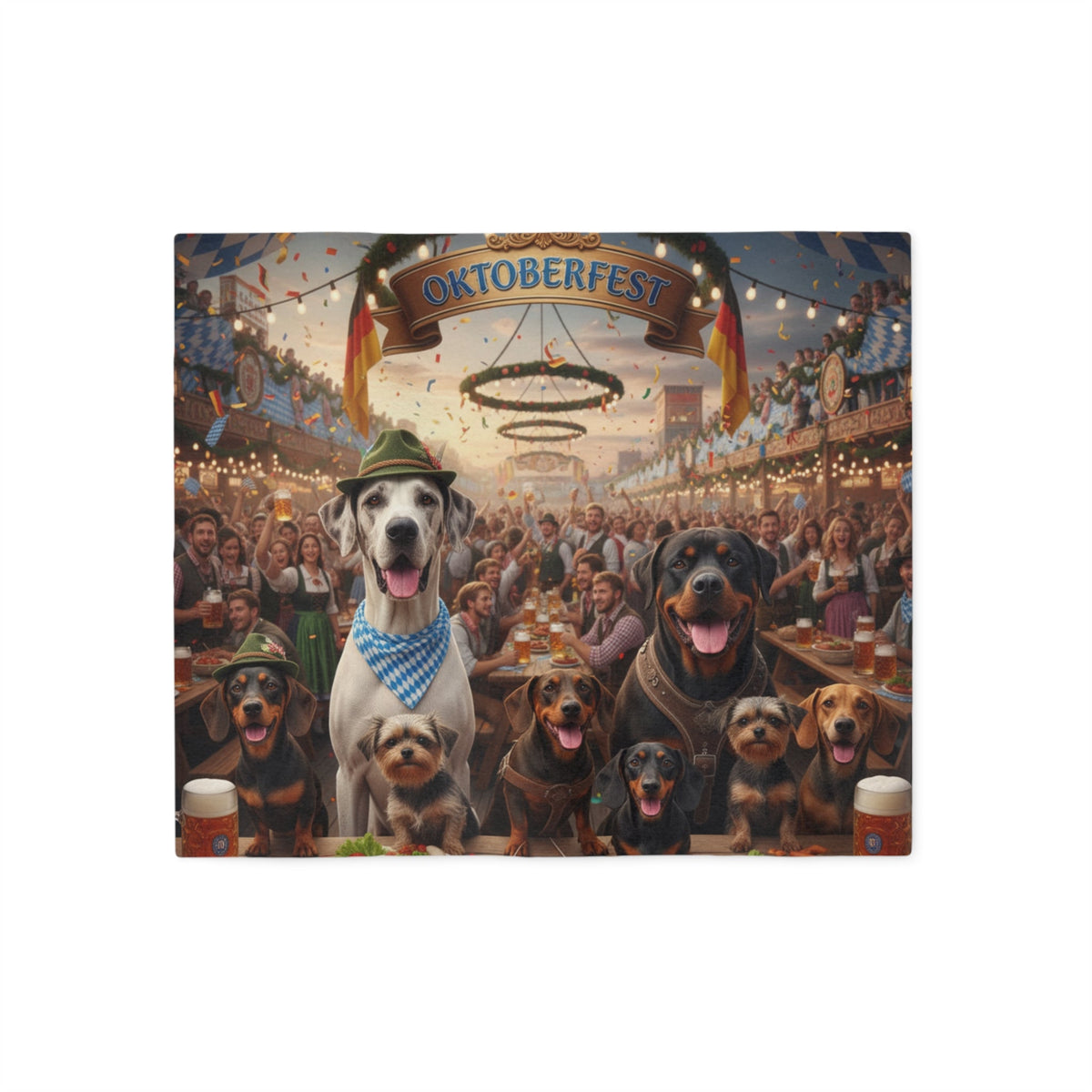 Oktoberfest Dogs Blanket