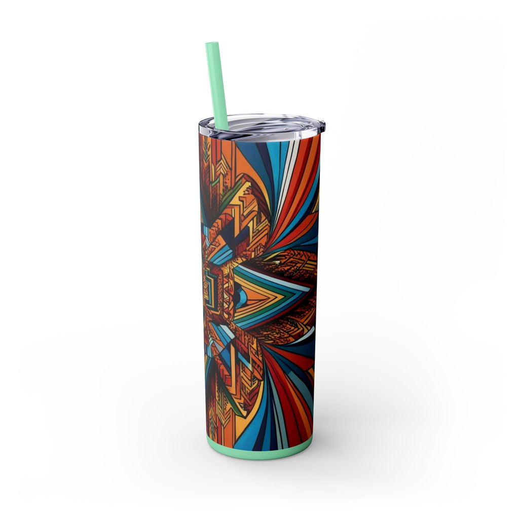 Skinny Tumbler with Straw – 20 oz Stainless Steel Cup