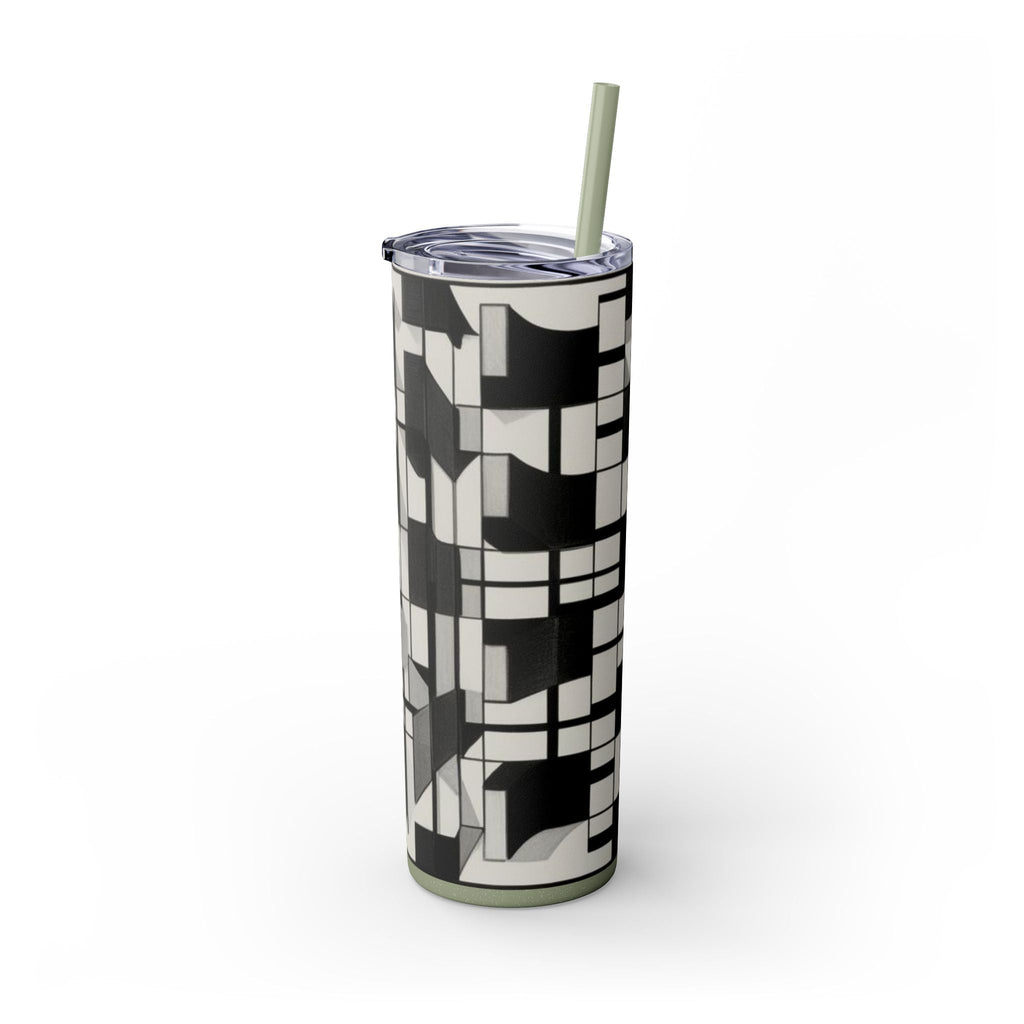 Skinny Tumbler with Straw – 20 oz Stainless Steel Cup