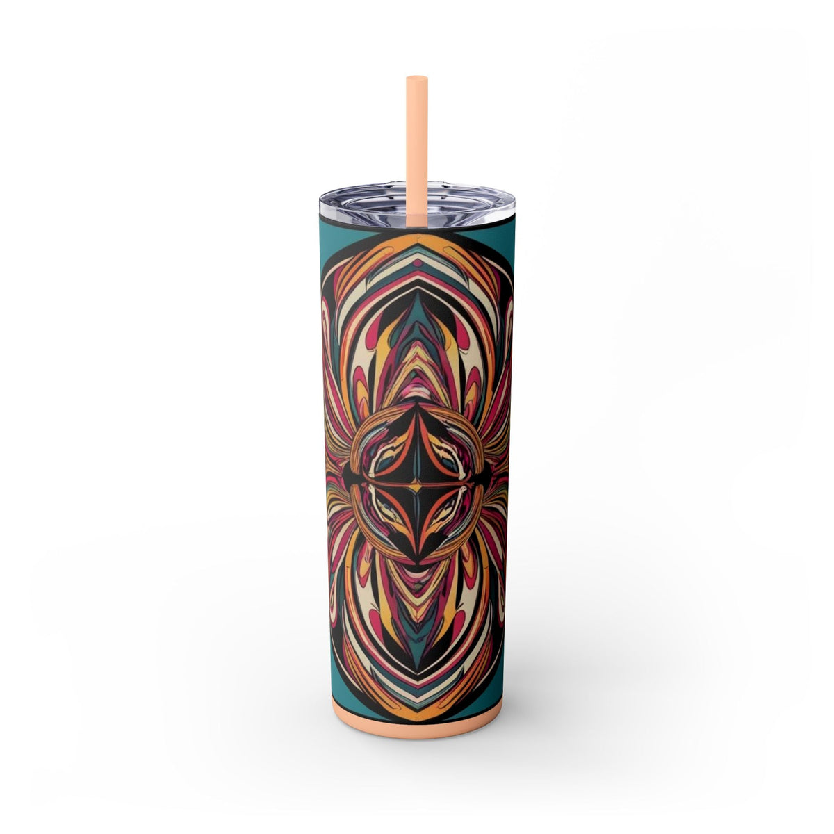 Skinny Tumbler with Straw – 20 oz Stainless Steel Cup