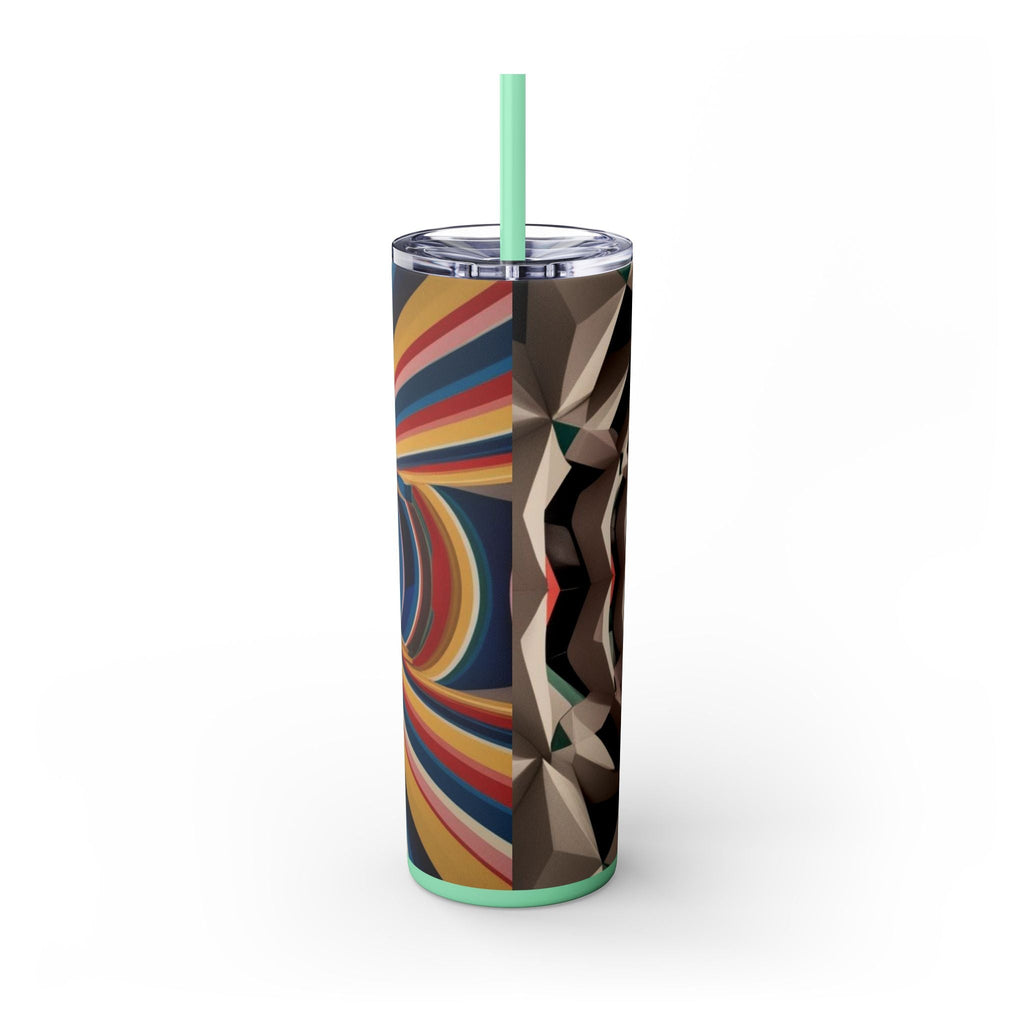 Skinny Tumbler with Straw – 20 oz Stainless Steel Cup