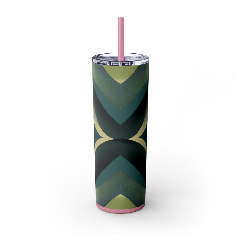 Skinny Tumbler with Straw – 20 oz Stainless Steel Cup