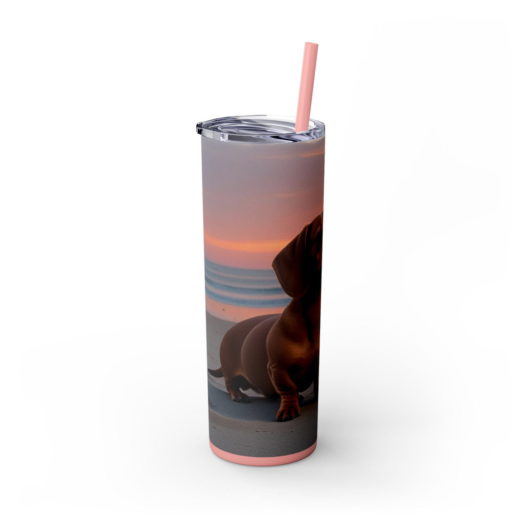Skinny Tumbler with Straw – 20 oz Stainless Steel Cup