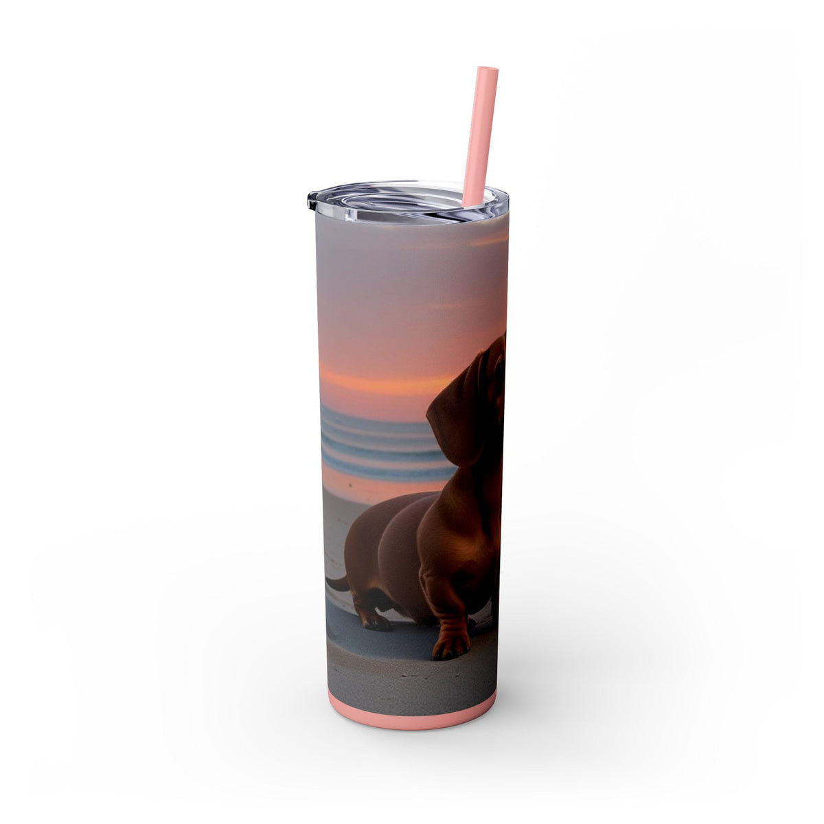 Skinny Tumbler with Straw – 20 oz Stainless Steel Cup