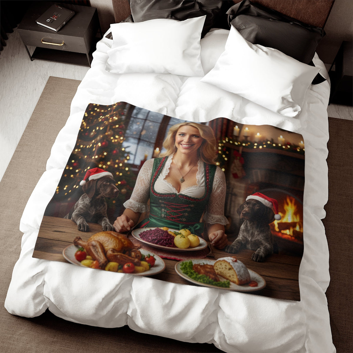 German Holiday Feast Blanket
