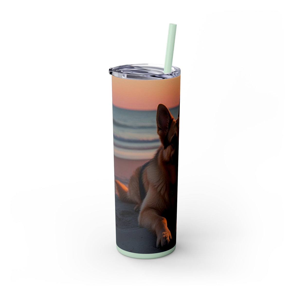 Skinny Tumbler with Straw – 20 oz Stainless Steel Cup