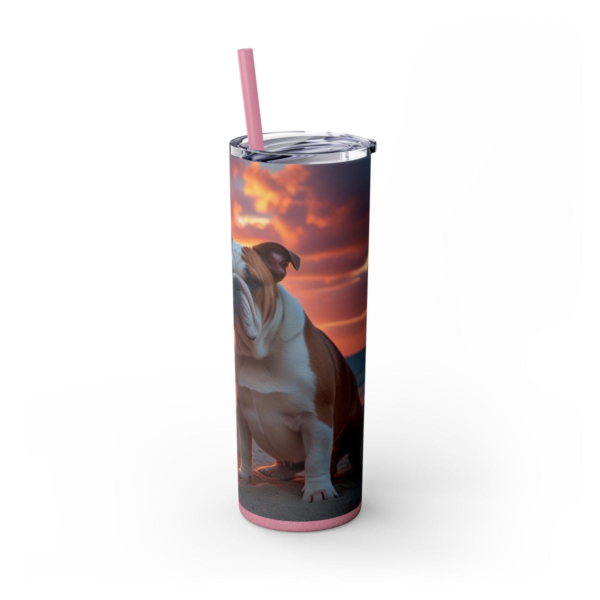 Skinny Tumbler with Straw – 20 oz Stainless Steel Cup