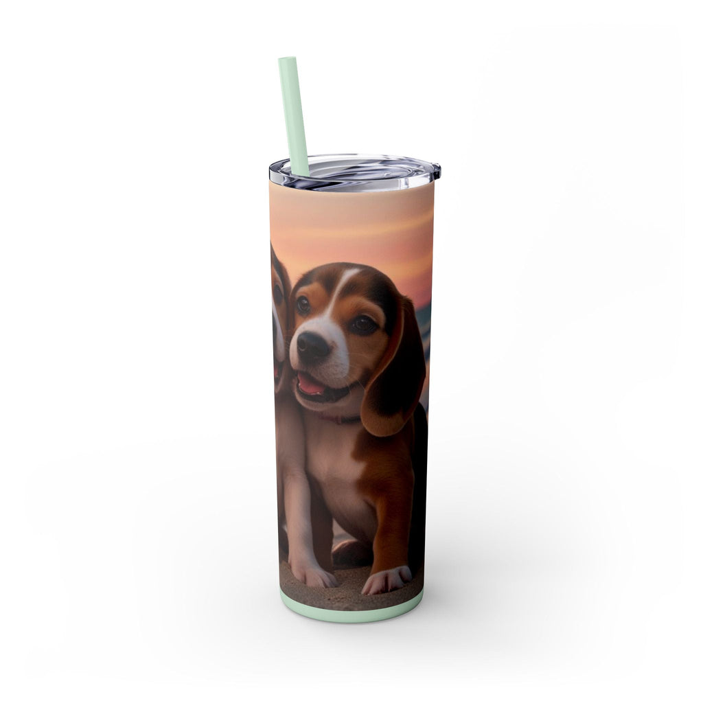 Skinny Tumbler with Straw – 20 oz Stainless Steel Cup